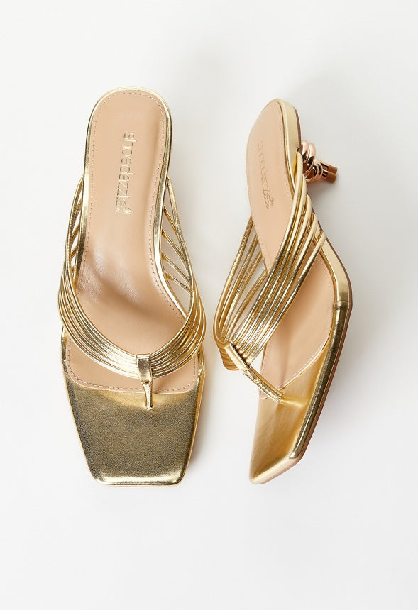 Vivi Heeled Sandal Gold