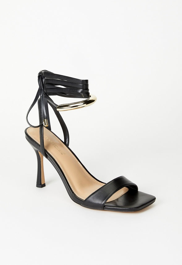 Zelda Gladiator Heeled Sandal Black