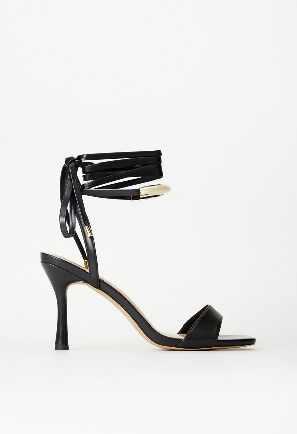 Zelda Gladiator Heeled Sandal Black