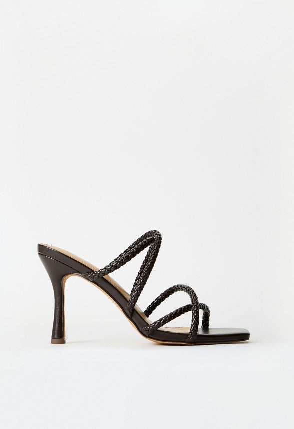 Greta Heeled Sandal Cacao Brown