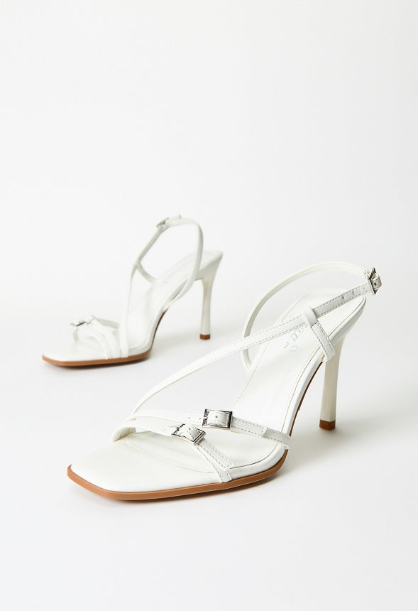 Sienna Heeled Sandal Bright White