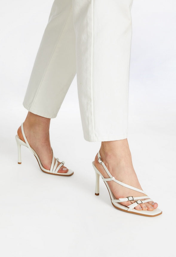 Sienna Heeled Sandal Bright White