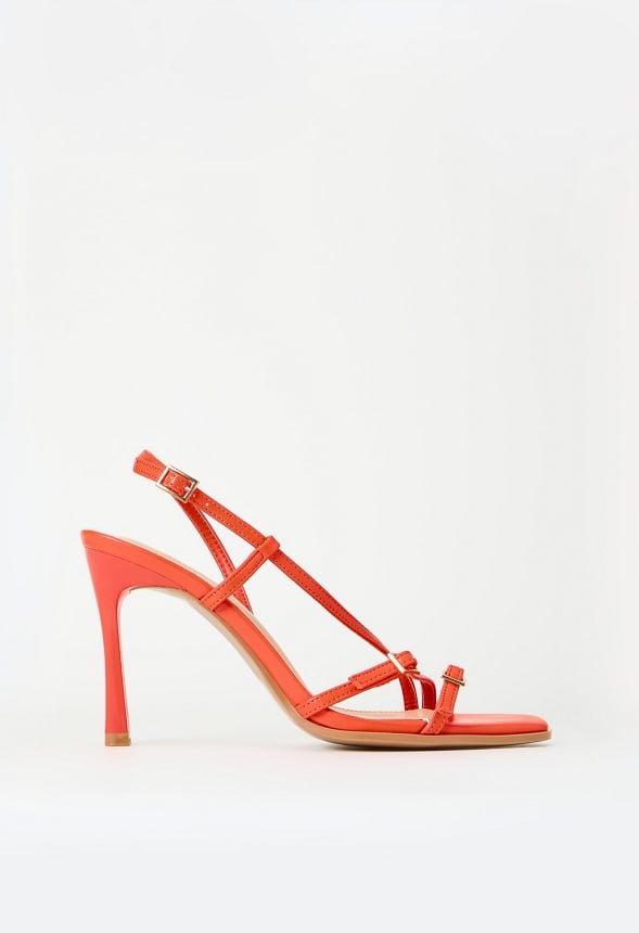 Sienna Heeled Sandal Mandarin Orange