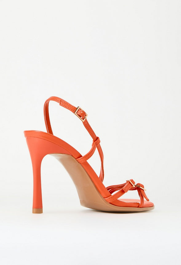 Sienna Heeled Sandal Mandarin Orange
