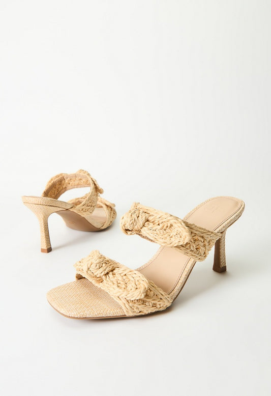 Sol Heeled Sandal Natural