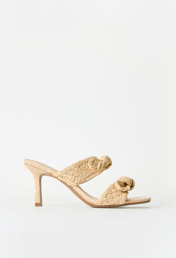 Sol Heeled Sandal Natural