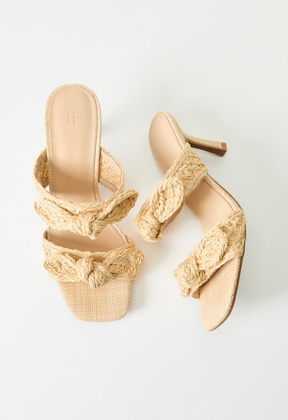 Sol Heeled Sandal Natural