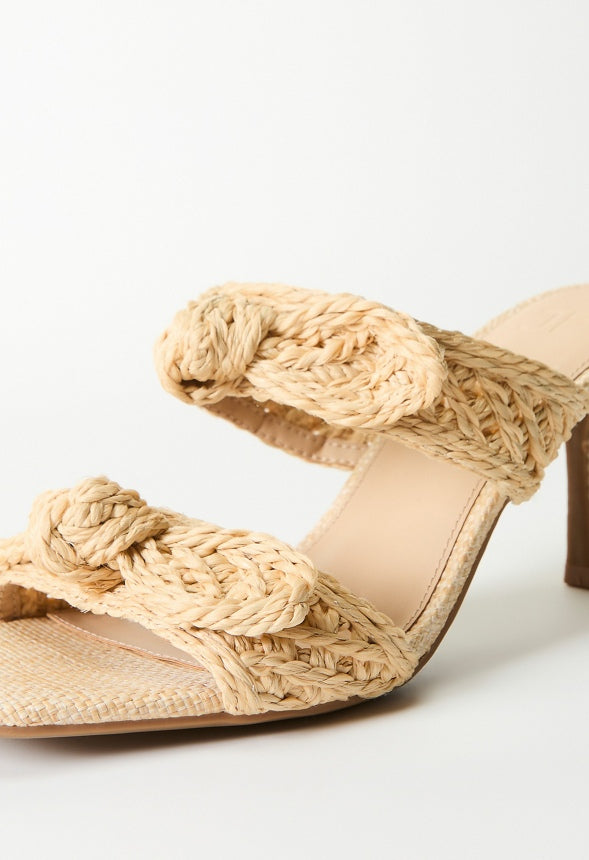 Sol Heeled Sandal Natural