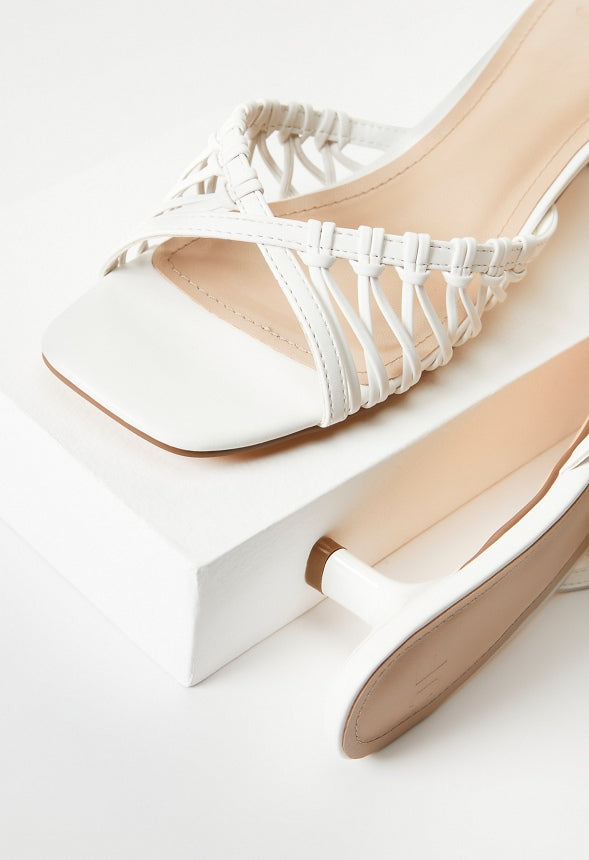 Adara Heeled Sandal Bright White