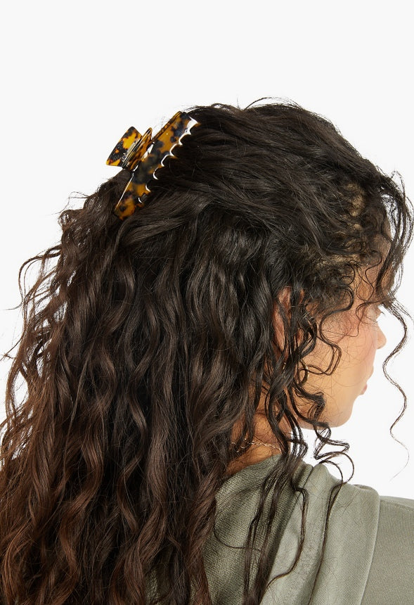 HAIR CLAW (TWO-PACK) Tortoise/ Bone