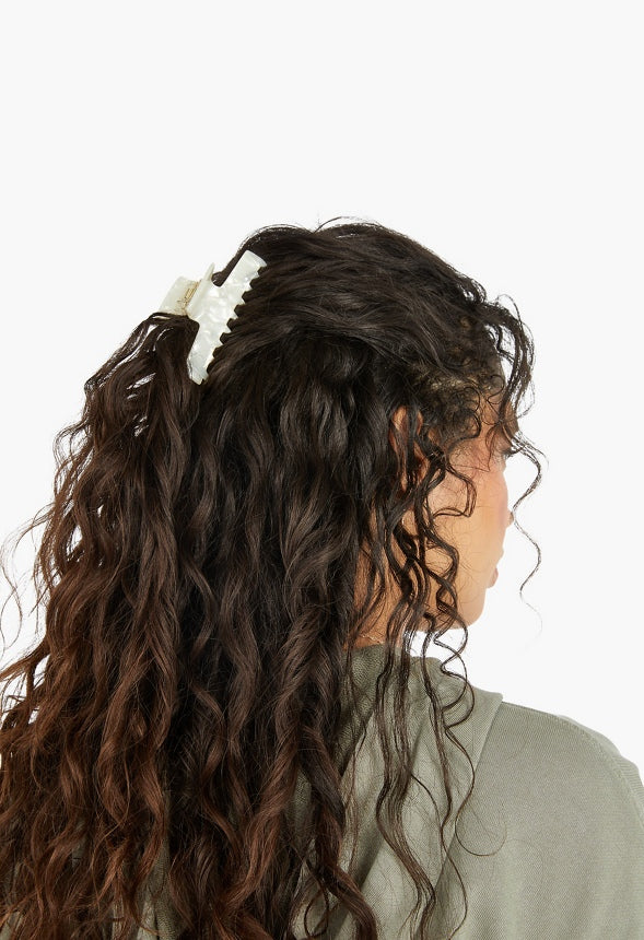 HAIR CLAW (TWO-PACK) Tortoise/ Bone