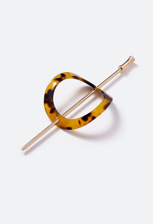 Selena Oval Hair Ring Tortoise/Gold