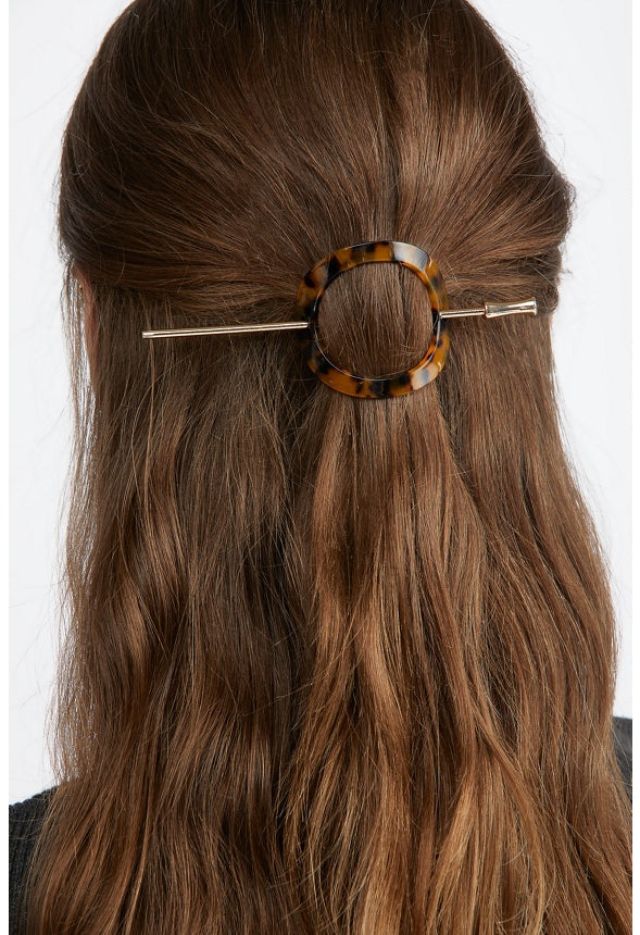 Selena Oval Hair Ring Tortoise/Gold