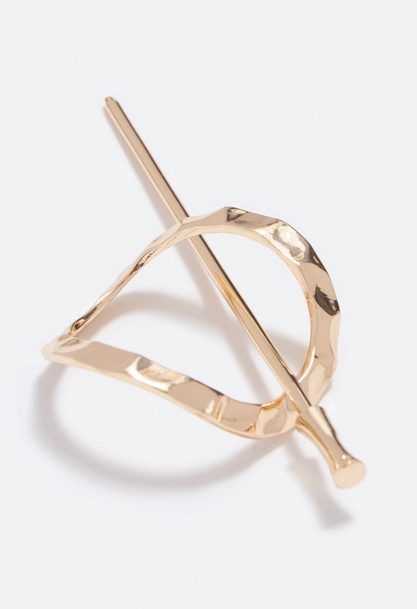 Selena Oval Hair Ring Gold