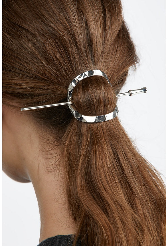 Selena Oval Hair Ring Silver