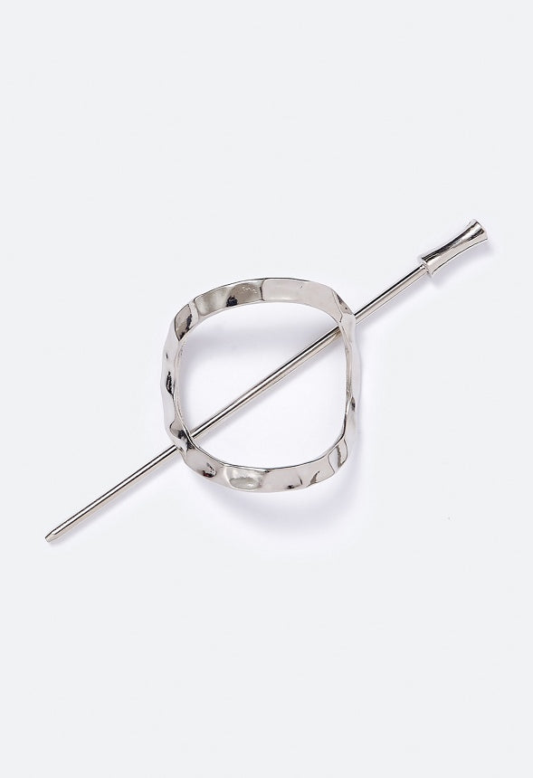 Selena Oval Hair Ring Silver