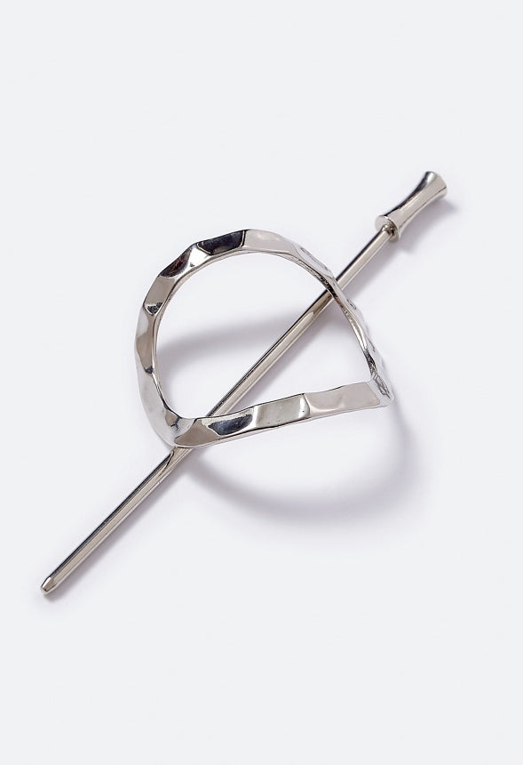 Selena Oval Hair Ring Silver