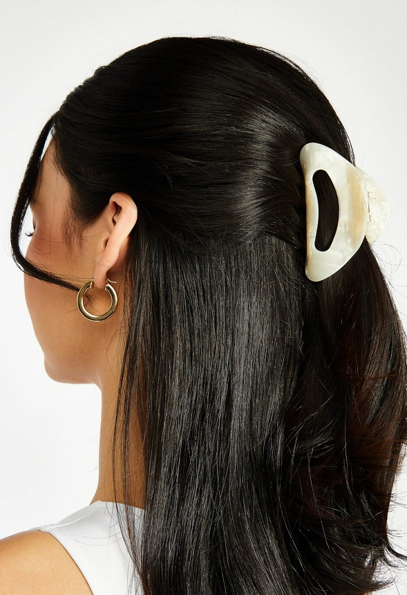 3-Pack Marble Claw Hair Clips Multi