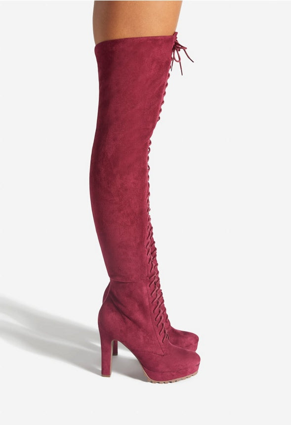 REMI OVER THE KNEE BOOT Cordovan