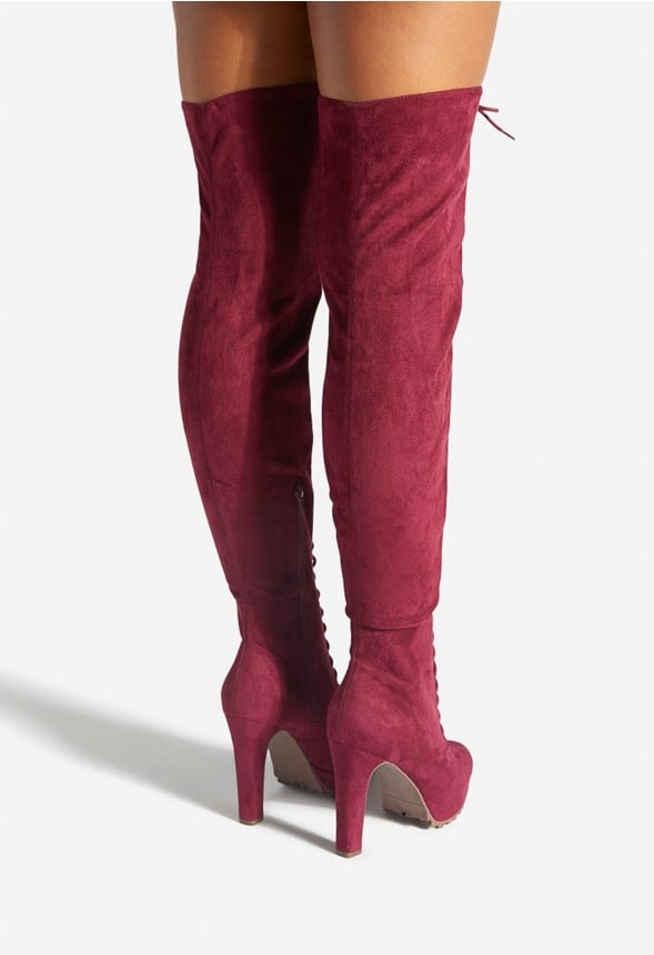 REMI OVER THE KNEE BOOT Cordovan