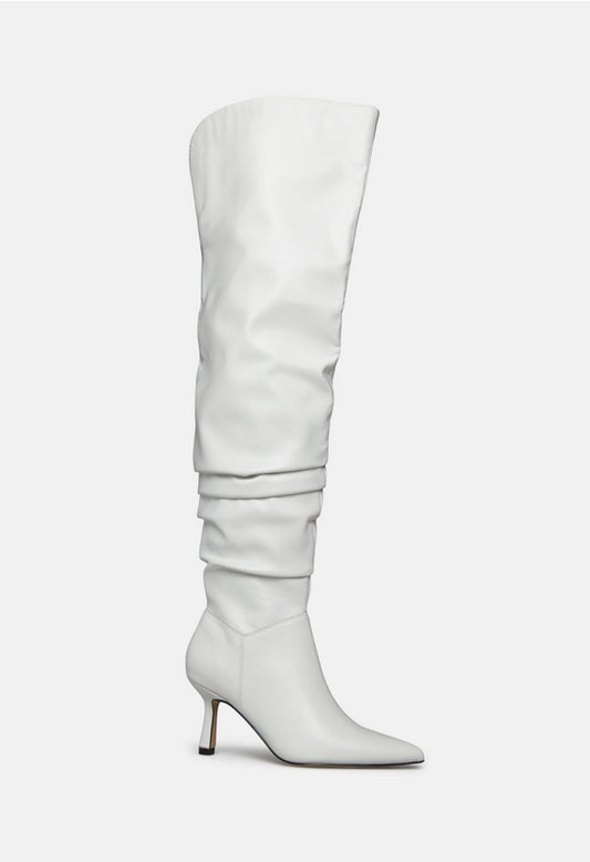 MEYA STILETTO BOOT White