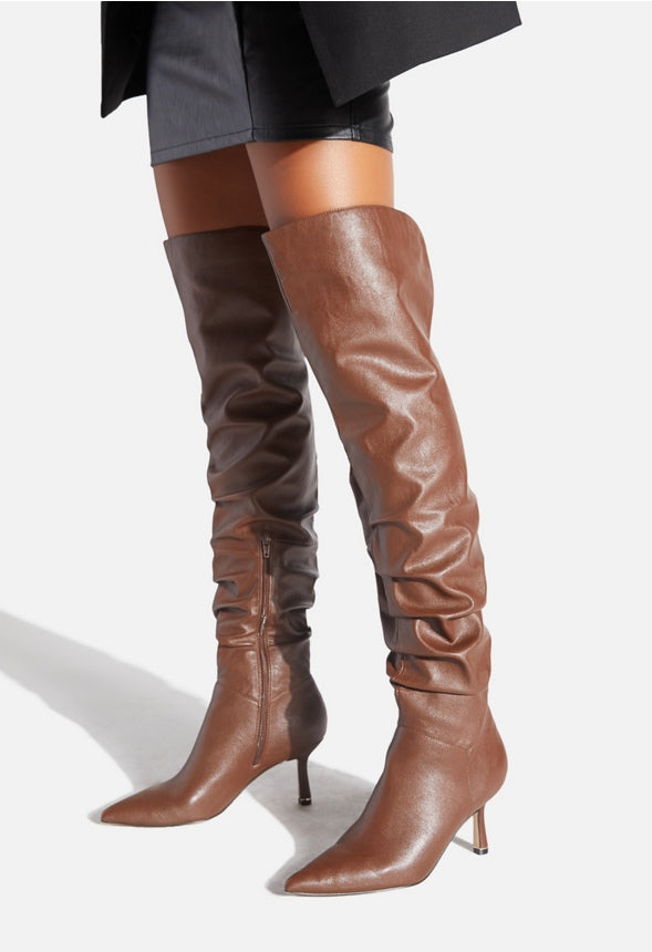 MEYA STILETTO BOOT Brown