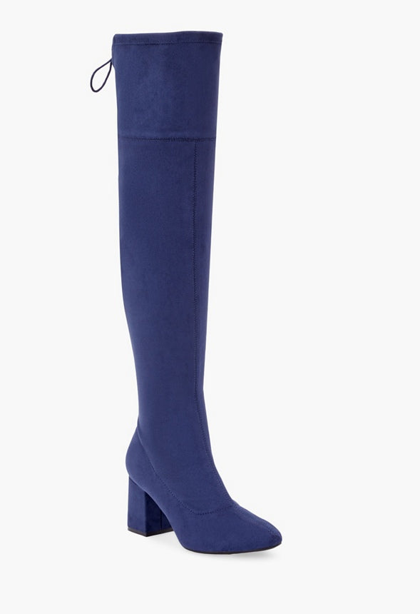 Dauphine Tie Over-The-Knee Boot Nice Blue