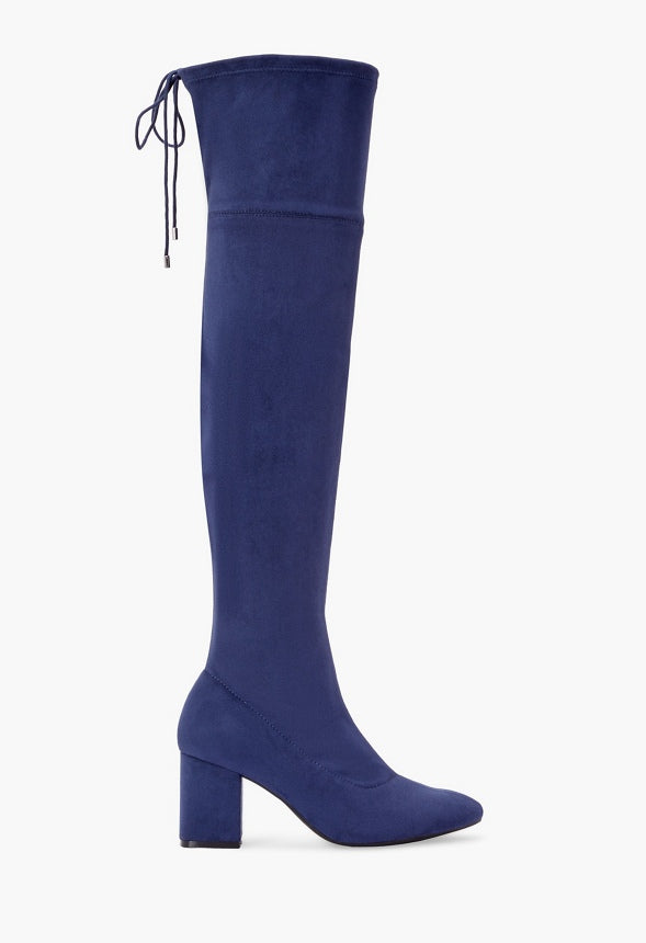 Dauphine Tie Over-The-Knee Boot Nice Blue