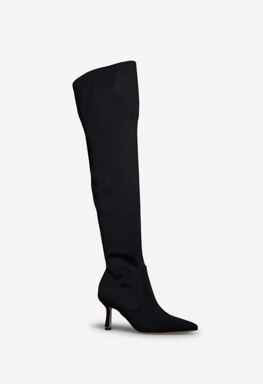 GAMI OVER-THE-KNEE BOOT Black Caviar