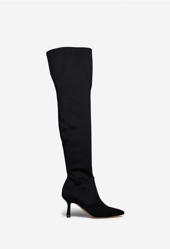 GAMI OVER-THE-KNEE BOOT Black Caviar