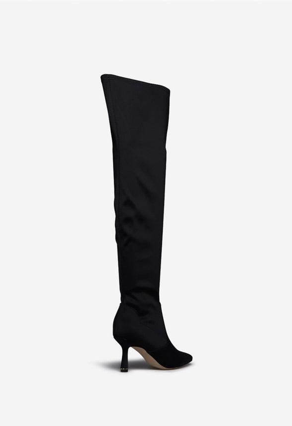 GAMI OVER-THE-KNEE BOOT Black Caviar
