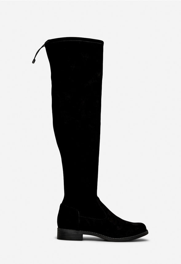 REENA HIGH FLAT BOOT Black