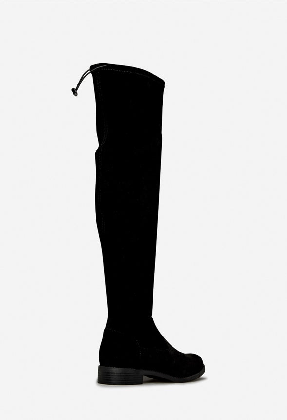 REENA HIGH FLAT BOOT Black
