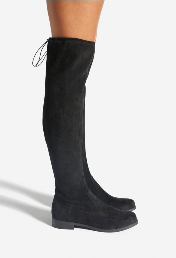 REENA HIGH FLAT BOOT Black