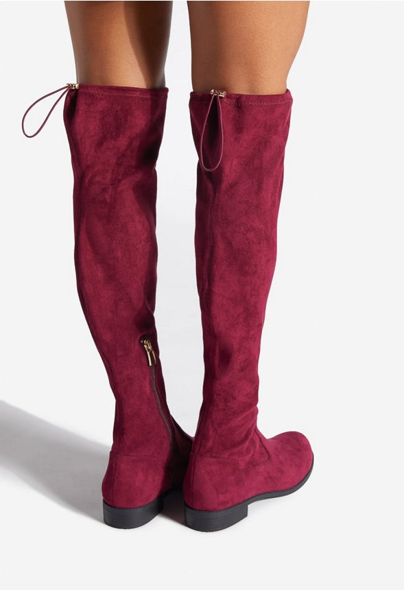 REENA TALL FLAT BOOT Cordovan