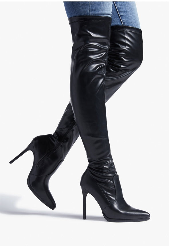 LEKISHA HEELED BOOT Black Caviar