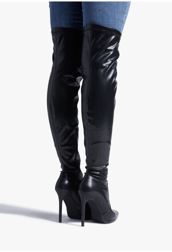 LEKISHA HEELED BOOT Black Caviar