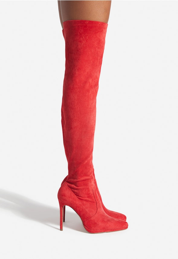 LEKISHA OVER-THE-KNEE BOOT High Risk Red Micro