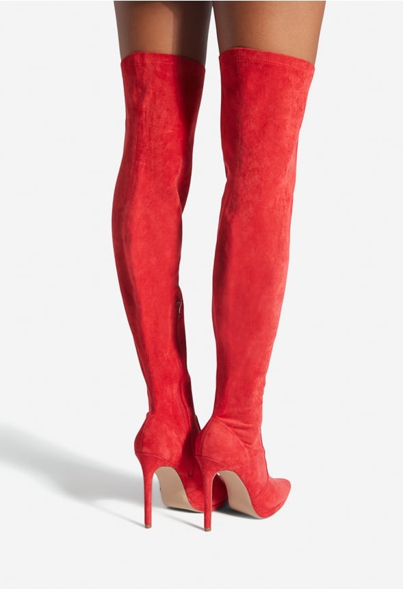 LEKISHA OVER-THE-KNEE BOOT High Risk Red Micro