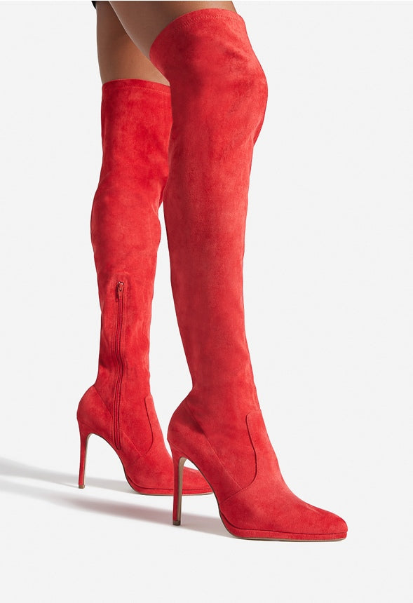 LEKISHA OVER-THE-KNEE BOOT High Risk Red Micro