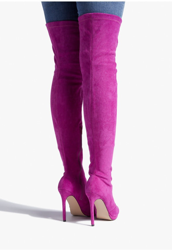 LEKISHA HEELED BOOT Berry