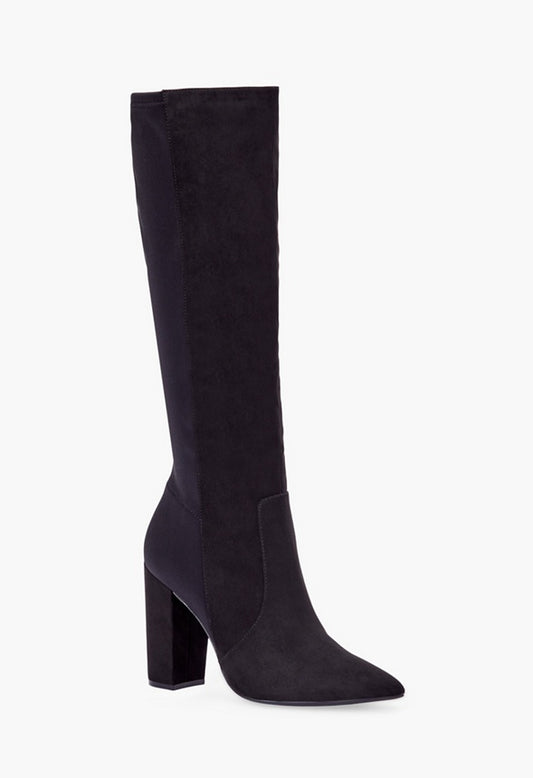 Arlette Block Heeled Boot Black