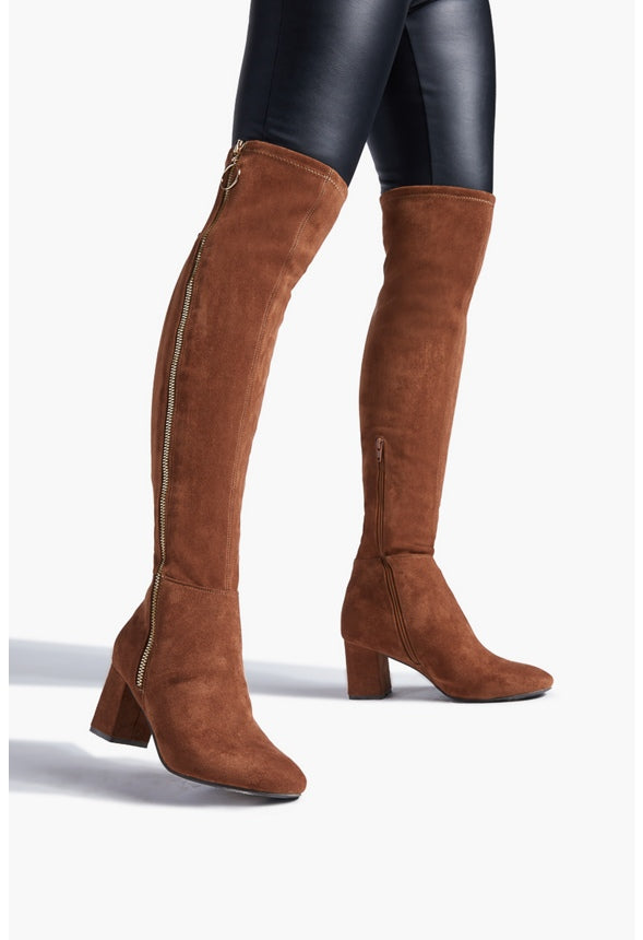 NEVAEH HEELED BOOT Leather Brown