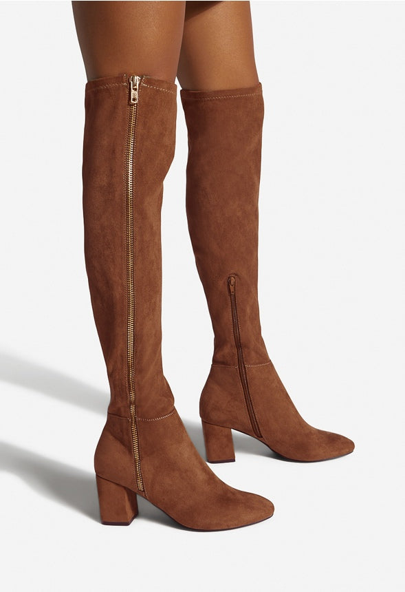 NEVAEH HEELED BOOT Leather Brown