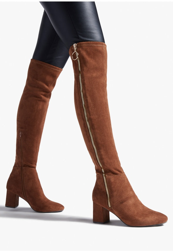 NEVAEH HEELED BOOT Leather Brown