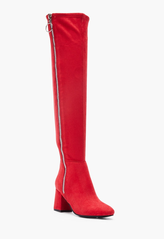 NEVAEH HEELED BOOT High Risk Red