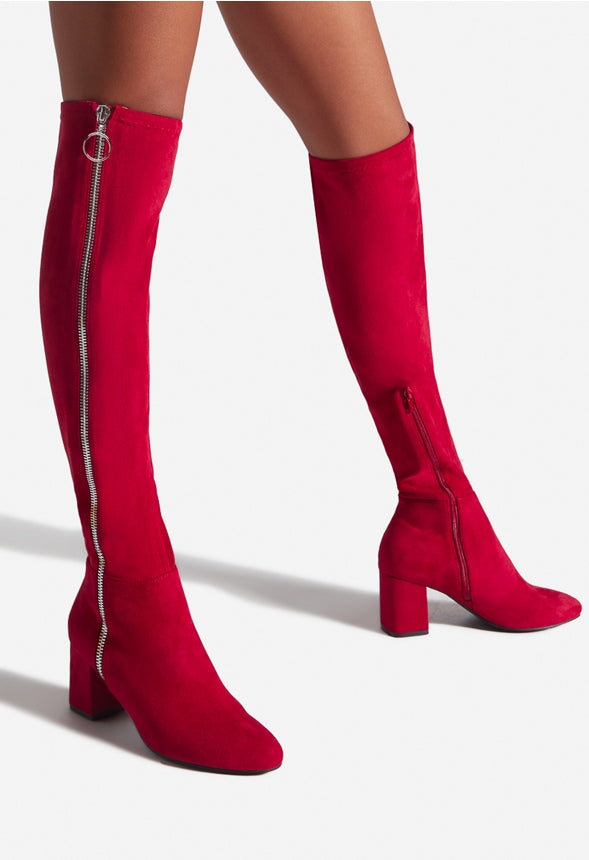 NEVAEH HEELED BOOT High Risk Red