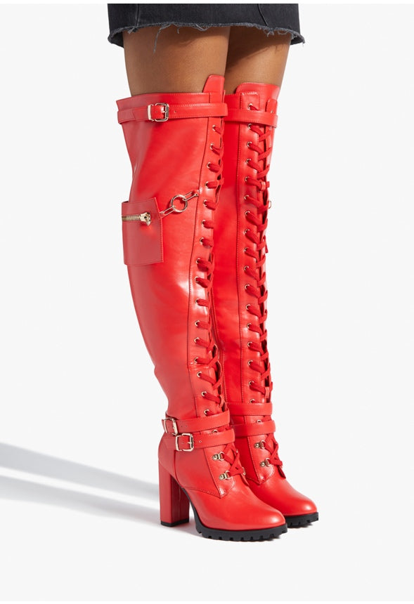 ELIRA HEELED BOOT High Risk Red