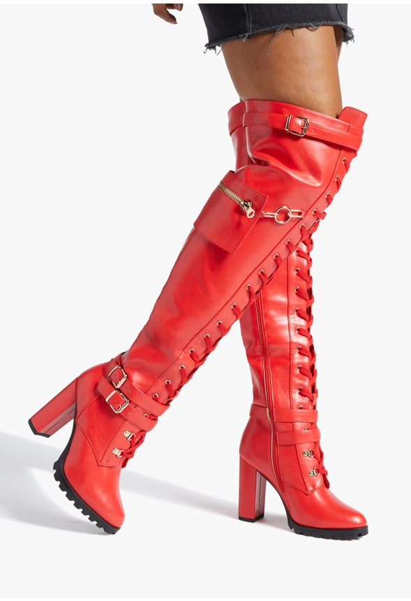 ELIRA HEELED BOOT High Risk Red