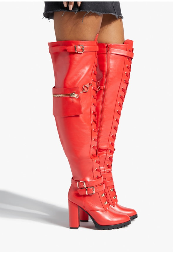 ELIRA HEELED BOOT High Risk Red